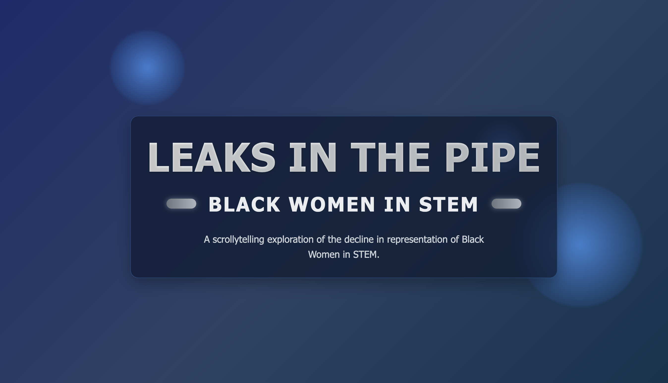 Leaks in The Pipe